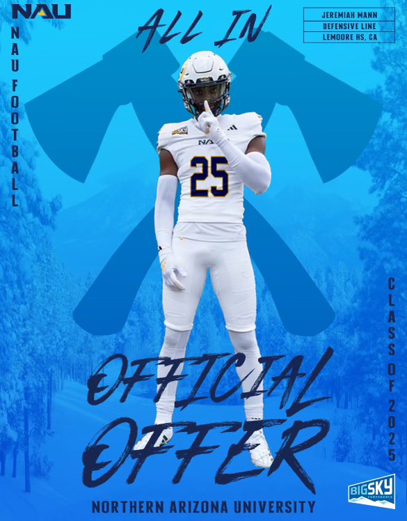 jeremiah mann (@jeremia06135734) on Twitter photo Blessed to receive my official offer to the University of Northern Arizona <a href="/Coach_TUI/">Manako Tuifua</a> <a href="/NAU_Football/">NAU Football</a> <a href="/247Sports/">247Sports</a> <a href="/PGregorian/">Paul Gregorian</a> <a href="/BrandonHuffman/">Brandon Huffman</a> Blessed to receive my official offer to the University of Northern Arizona <a href="/Coach_TUI/">Manako Tuifua</a> <a href="/NAU_Football/">NAU Football</a> <a href="/247Sports/">247Sports</a> <a href="/PGregorian/">Paul Gregorian</a> <a href="/BrandonHuffman/">Brandon Huffman</a>