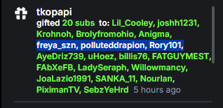 imwishy_'s tweet image. Tonights stream was INSANE

Huge shout out to @TKOPapi @UpusTheGreat and @derek_rafus for all the love tonight!

Papi hit us with 55 gifted on twitch and 40 on kick!!!!!! 
I am incredibly grateful and forever indebted to you guys! &amp;lt;3