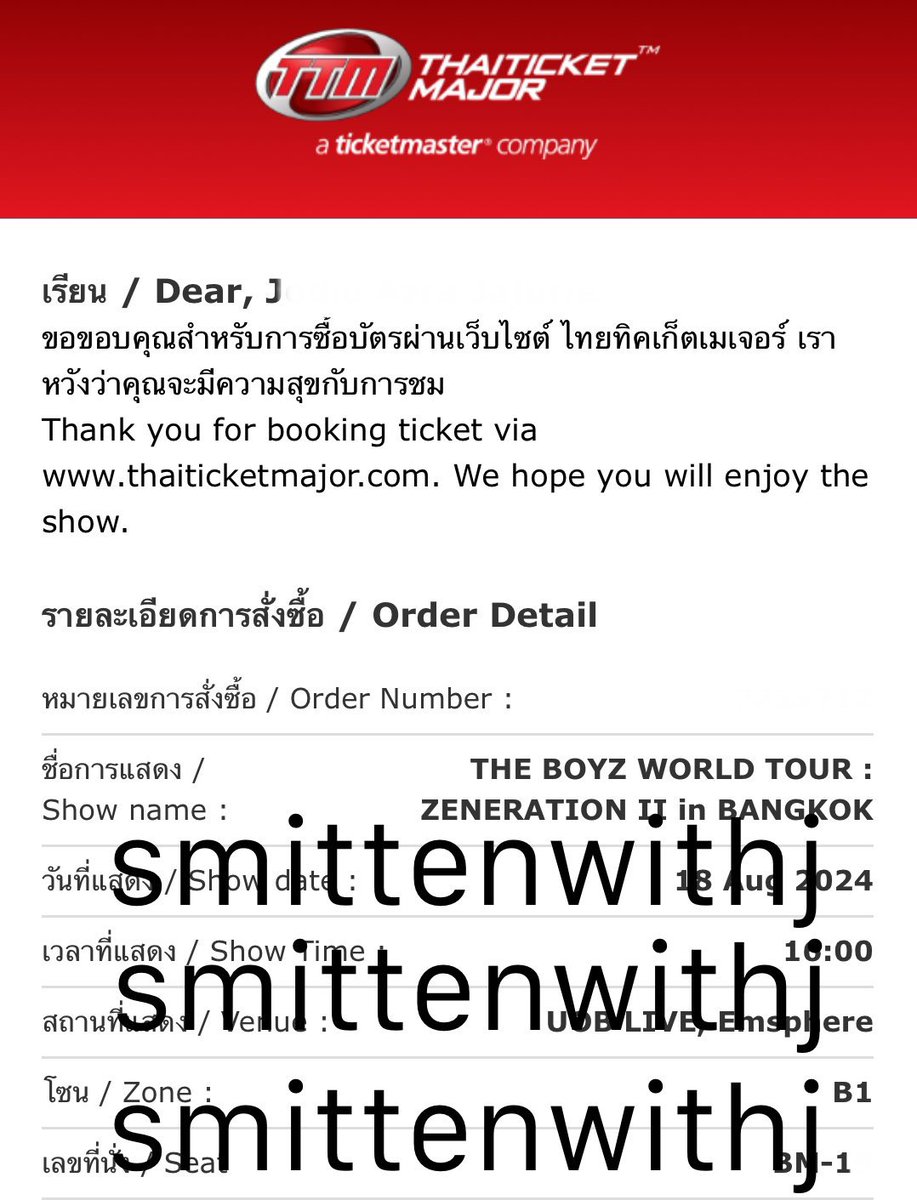 smittenwithj's tweet photo. [HELP RT]
WTS / extra ticket / ปล่อยบัตร
ZENERATION2 in BKK Day 2 

with Soundcheck
2 Memento Tour Card
Zone B1 Row BM Seat 1X

Meet at the Venue 🎫 coming from PH 
Paypal/Wise for international
BPI/GCASH/MAYA/GOTYME for PH 
DM to purchase
#ZENERATION2inBKK #ตลาดนัดtheboyz https://t.co/EPS6hHPuHa