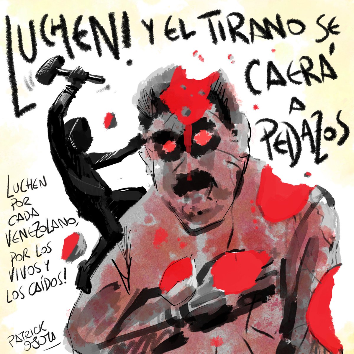 PatrickAbrazos's tweet photo. Venezolanos, por favor, NO SE RINDAN! El tirano de Maduro caerá. No será fácil, será duro y peligroso, pero la alternativa es inaceptable. Venezuela no es de ese infame, ni la vida del pueblo su juguete. MADURO DEBE CAER! VENEZUELA DEBE SER LIBRE! https://t.co/Lu6VLSyyrc