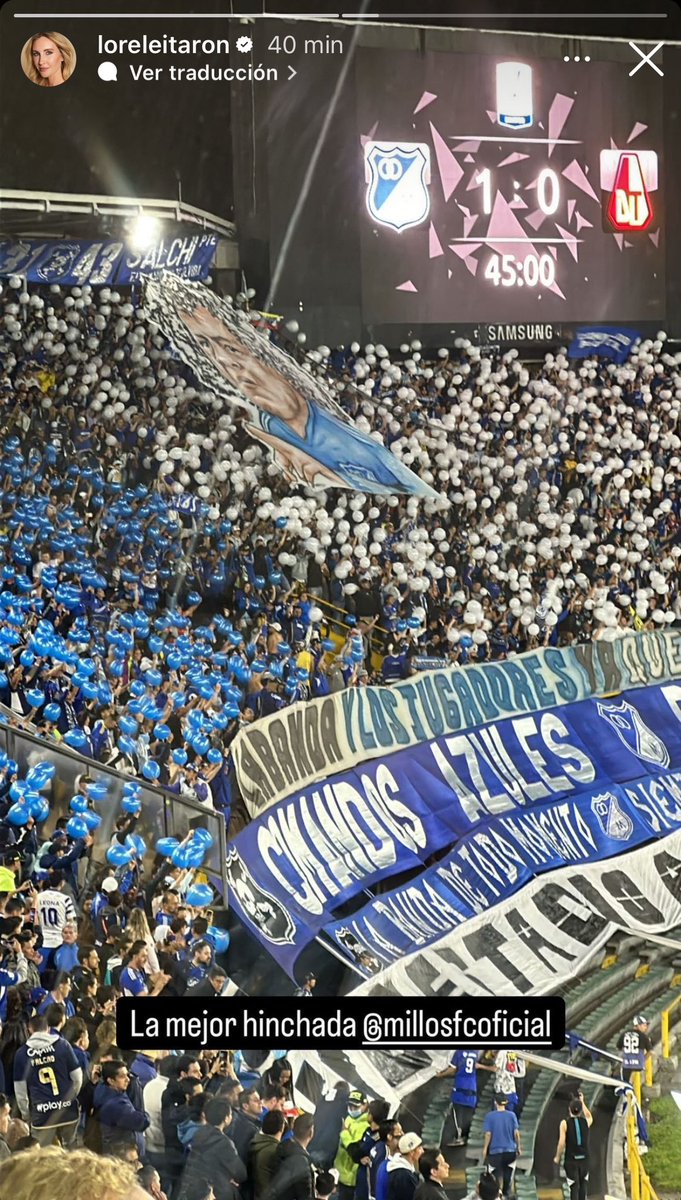 LPEmbajadora's tweet photo. "La mejor hinchada @MillosFCoficial".

📸 Lorelei Taron vía Instagram https://t.co/c8FAv50tUJ
