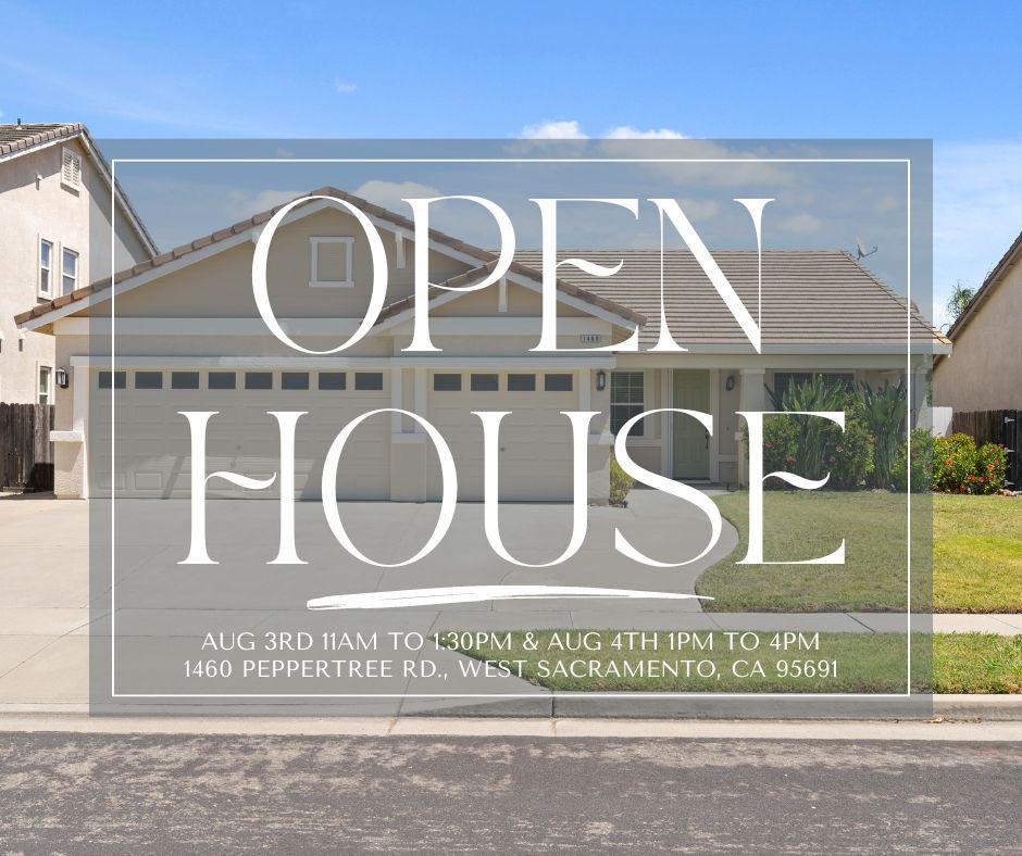 ATardiville's tweet photo. !!🏡 OPEN HOUSE🏡 !!
💥Saturday, Aug 3rd: 11:00AM to 1:30PM 
💥Sunday, Aug 4th: 1:00PM to 4PM 

1460 Peppertree Rd., West Sacramento, CA 95691. https://t.co/8wIzk8Ju1j to view more 📸. 
#openhouse #westsacramento #westsac #houseforsale #greattimetosell #AnthonyTardiville https://t.co/PXtTNLLObX