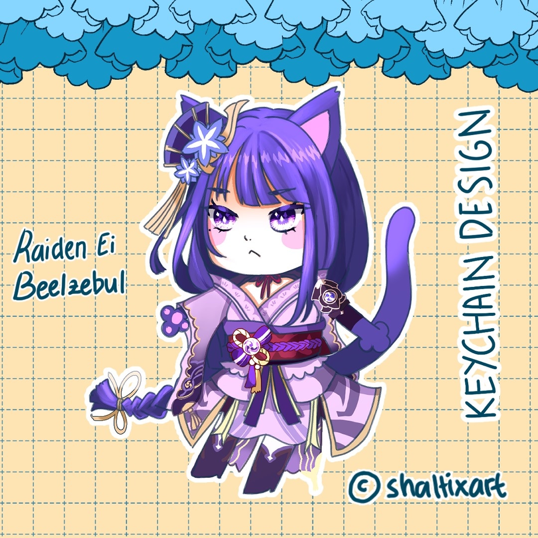 Raiden Shogun (Ei) Beelzebul! #Genshinlmpact #genshinimpactart #HoYoverse #Indonesian