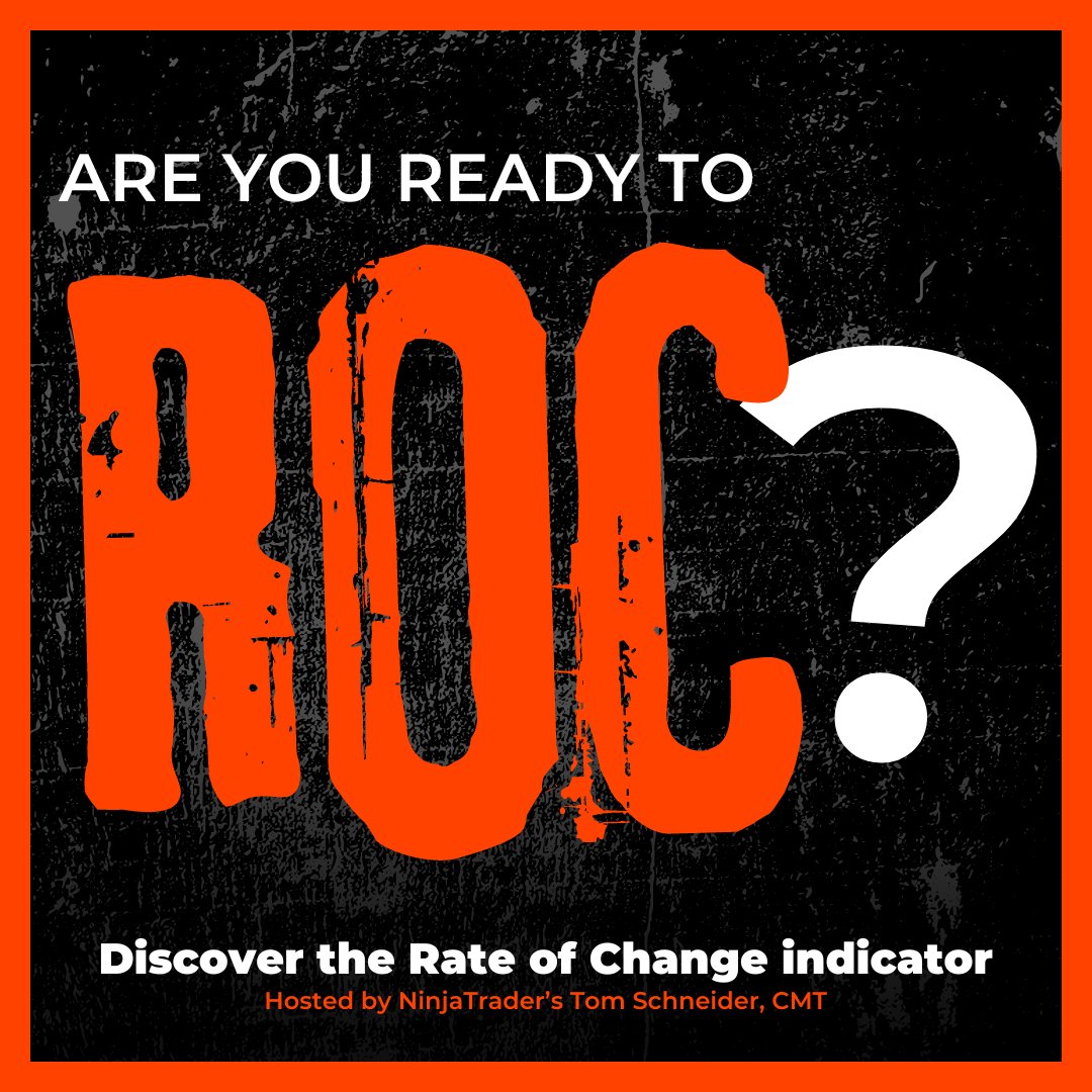 NinjaTrader's tweet image. Ready to ROC your trading? 🤘

Watch as our own Tom Schneider, CMT breaks down the Rate of Change (ROC) indicator, a key momentum oscillator for spotting trends and conditions.

Watch now: bit.ly/3WHEnYY