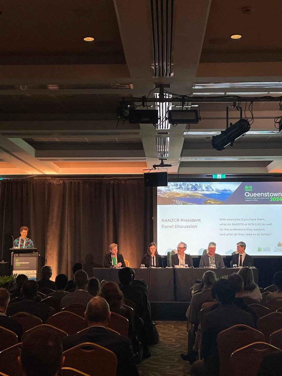 The Presidential Panel discussion at the New Zealand ASM in Queenstown this afternoon.

#RANZCRNZ2024 #RANZCR