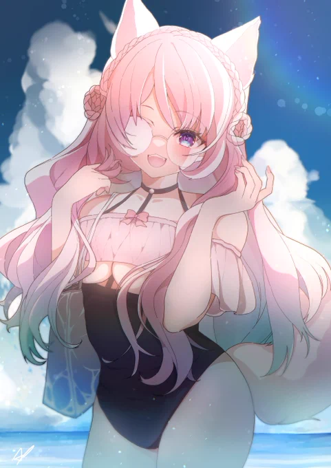 #私はこういう絵師です見た絵師全員参加最近は逆光やふわっとした空気感が好きです 