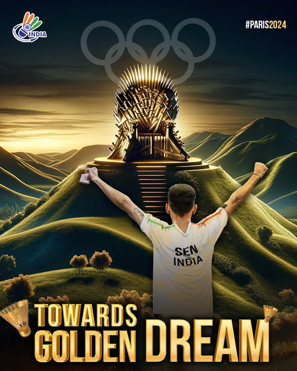 SENsational performance 👏 

Congratulations to our star performer Lakshya Sen on advancing to the semis of the Men's Singles badminton in #Paris2024, becoming the first Indian male player to reach the stage.

Go for Gold, Go for Glory <a href="/lakshya_sen/">Lakshya Sen</a>

#Cheer4Bharat
