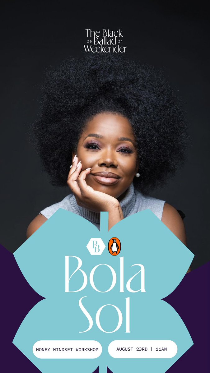 Meet me at a two-day lifestyle extravaganza celebrating 10 years of Black women, Black stories, and Black Ballad! You can get 10% off with the code: BOLASOL or by using the link: eventbrite.co.uk/e/901466008097….