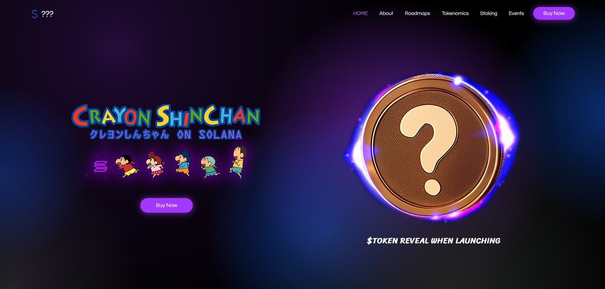 Crayon ShinChan on SOL tweet media