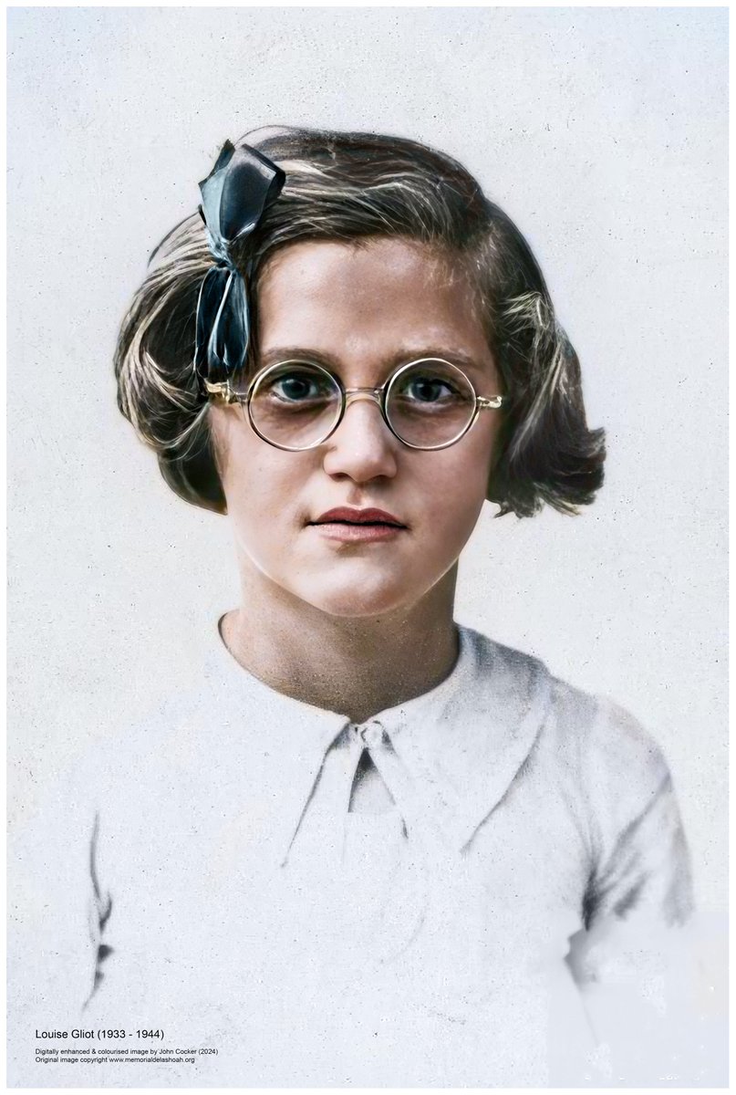On this day in 1944, an 11 year old French Jewish girl arrived at Auschwitz from Drancy. Following selection she was murdered in the gas chamber. Her name was Louise Gliot.

Please support <a href="/AuschwitzMuseum/">Auschwitz Memorial</a> to reach their goal of 2 million followers.