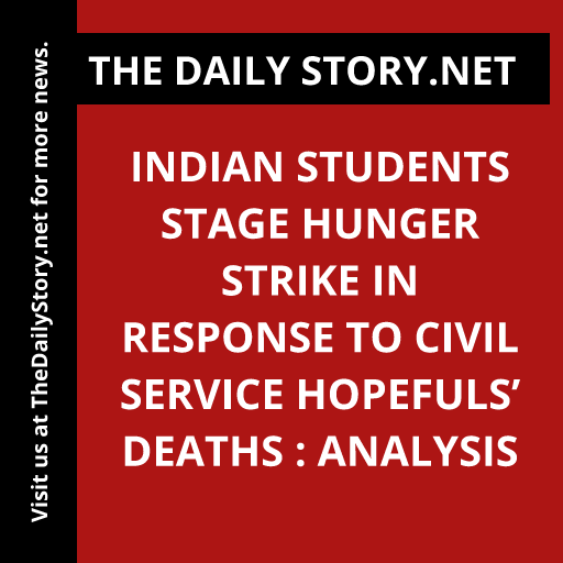 thedailystory_X's tweet image. &quot;Indian students demand justice as they hunger strike after tragic deaths of civil service aspirants. #ProtestforJustice #DemandingAccountability #StudentSolidarity&quot;
Read more: thedailystory.net/indian-student…