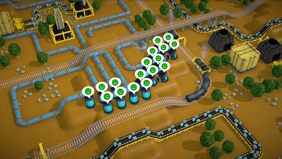 rustforgegame's tweet photo. @OverageGmngCom A happy colony is a productive colony! Keep them smiling - OR else! 🙂➡️😡#screenshotsaturday #colony #colonysim #factory #automation #simulation #rts #humancolony #gamedev #indiedev #indiegamedev #indiegame #steamgame #steamdev #managementgame #gamedevelopment #strategygame https://t.co/gxjPFV75qK