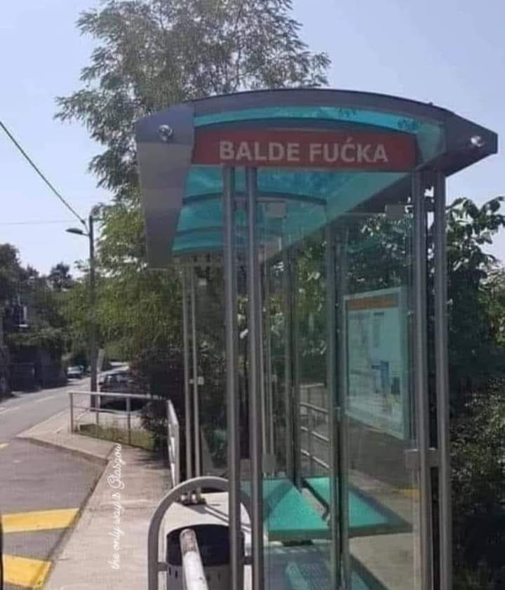 Think this is my bus stop 😂