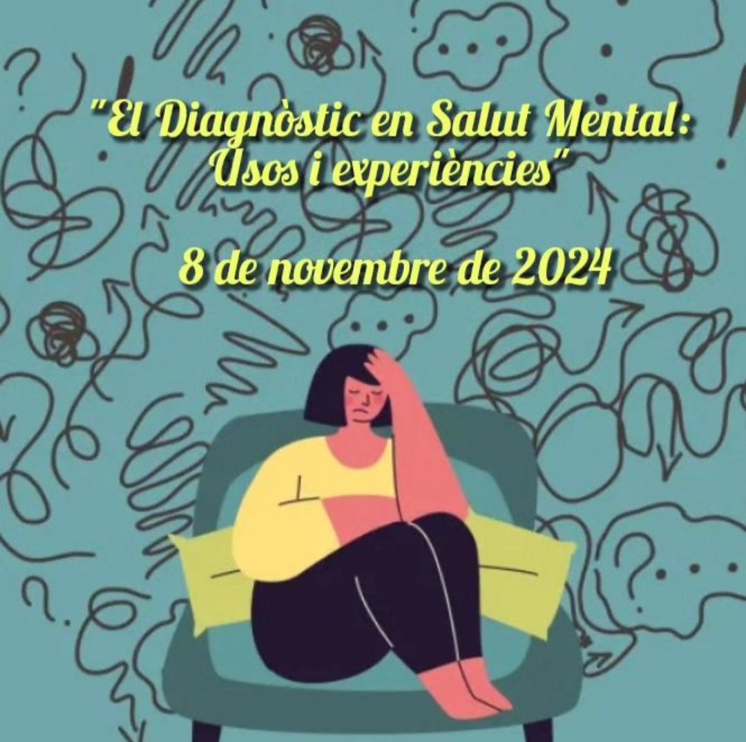 FCCSM -Fundació Congrés Català de Salut Mental (@fccsmpiula) on Twitter photo Jornada "El diagnòstic en Salut Mental: usos i experiències".
🗓️ 8 de Novembre, al <a href="/COMBarcelona/">Col·legi Metges BCN</a>
S'abordarà la complexitat, el debat ètic i els interrogants i incerteses que comporta el diagnòstic en Salut Mental.
Més info: fccsm.net
#salutmental #eticaisalutmental Jornada "El diagnòstic en Salut Mental: usos i experiències".
🗓️ 8 de Novembre, al <a href="/COMBarcelona/">Col·legi Metges BCN</a>
S'abordarà la complexitat, el debat ètic i els interrogants i incerteses que comporta el diagnòstic en Salut Mental.
Més info: fccsm.net
#salutmental #eticaisalutmental