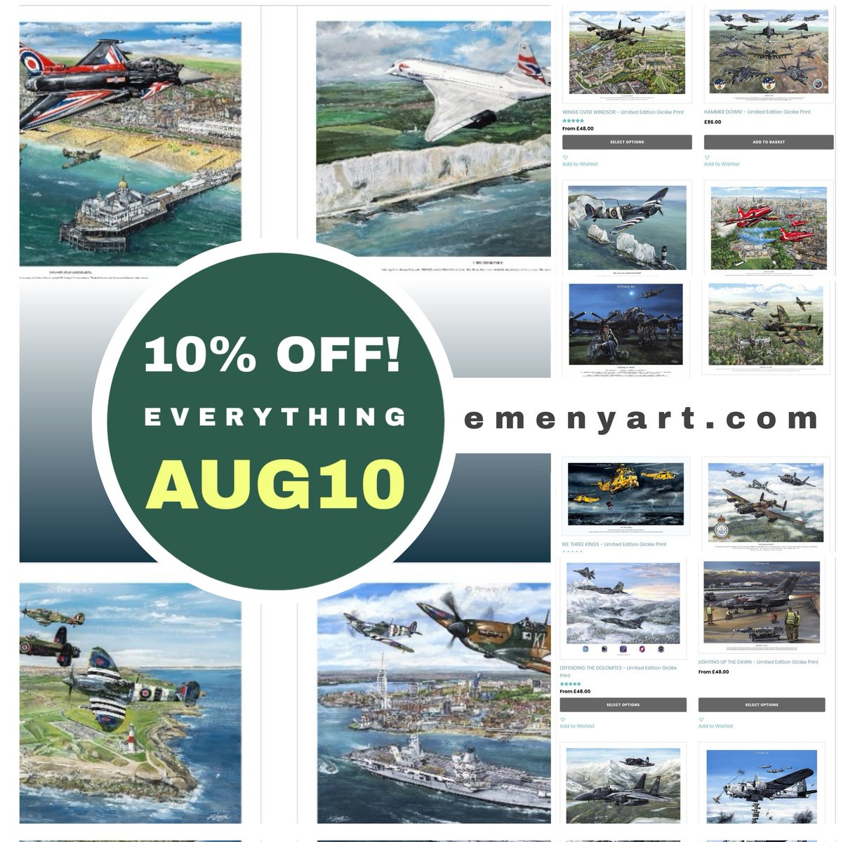 emenyart.com/store

Don't forget; all this month you can save ten percent on ALL my limited edition signed prints; numbering over seventy different scenes. Have a browse now via the link above.