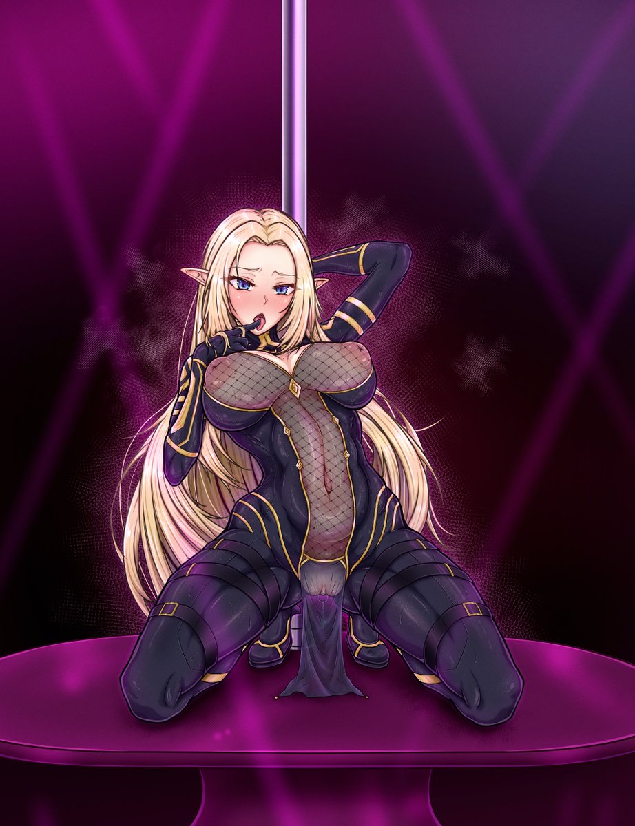 Pablotron7's tweet photo. Commission finished! 
Thank you very much for requesting it! ＼(*⌒0⌒)♪

This time, its Alpha form The Eminence In Shadow!
Elf girls are super nice, right? (*´∀`)~♥ https://t.co/HKehAVsZPK