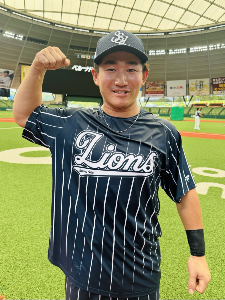 埼玉西武ライオンズ　野村大樹　支給品　実使用　キャップ 埼玉西武ライオンズ 野村大樹 支給品 実使用 キャップ - メルカリ