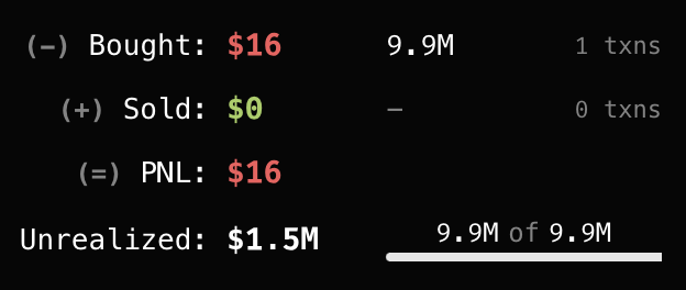 MEMEcoin can help people realize their dream of getting rich overnight!

$16 to $1.5M, 93,750x return!

Open SillyBot(t.me/SolanaSillyBot) to trading #MEMEcoins