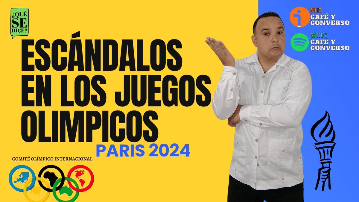 ronaldbracho32's tweet photo. Se empaña la fiesta internacional del Deporte 🇨🇵🗼🥇🥈🥉

"Escándalos en los juegos olímpicos París 2024"

https://t.co/aUrmzCrcLg

Visita nuestro canal de Youtube HETERODOXIA TV ya está disponible, nuestro nuevo episodio de ¿Qué Se Dice? https://t.co/dUNzb9vkeO