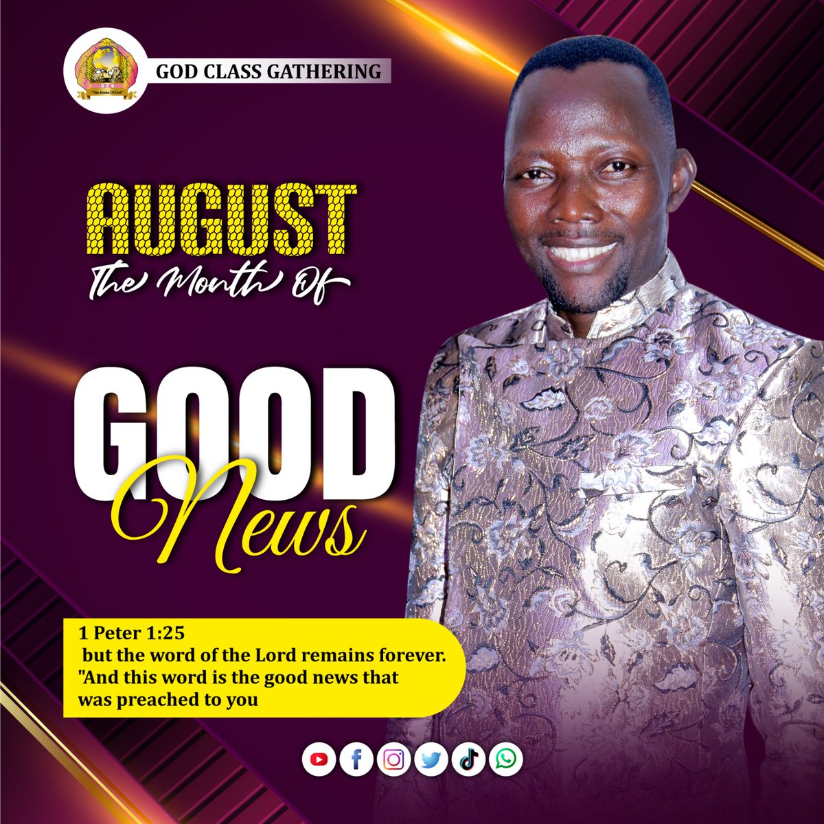 bobmasonko's tweet photo. AUGUST THE MONTH OF GOOD NEWS https://t.co/rqEXEiypmh
