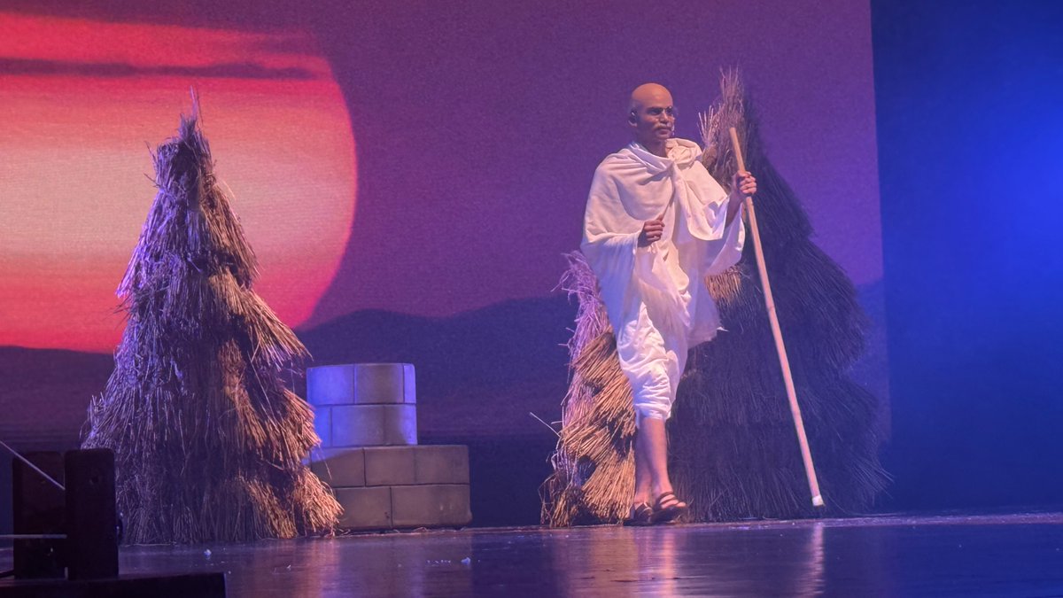 Francis_Joseph's tweet photo. I along with my family was invited to witness "Gandhi the Musical" at #NCPAMumbai, a mesmerising and awakening performance by the students of Atlas SkillTech University, well mentored by #SillyPointProductions. It is very important for us and our next gene to keep experiencing & celebrating the ideology, legacy, principles and path which Mahatma Gandhi ji took in his life. Every effort counts. Thank you #InduShahani #SiddharthShahani #MeenaDesai for your kind invite. Thank you @RonnieScrewvala for always encouraging such initiatives.