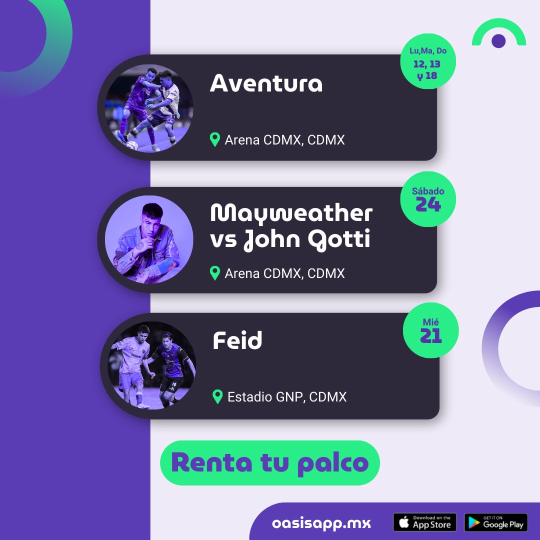 Oasis App MX tweet media