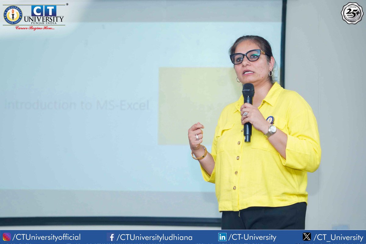 CT_University's tweet photo. Excel 2024: Unlocking Excel Excellence - Day 1 Recap
IQAC Department, CT University organized the E-Excel 2024 Workshop, featuring industry experts who unraveled the complexities of Excel.
#CTU #ExcelWorkshop #industry #excelskills #Opportunity #CTUniversity #highereducation https://t.co/9aJxAsszly