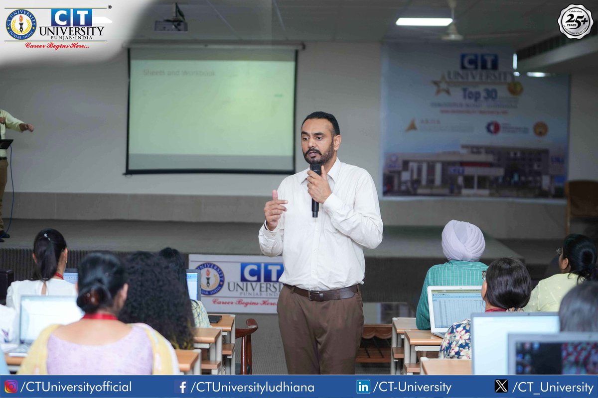 CT_University's tweet photo. Excel 2024: Unlocking Excel Excellence - Day 1 Recap
IQAC Department, CT University organized the E-Excel 2024 Workshop, featuring industry experts who unraveled the complexities of Excel.
#CTU #ExcelWorkshop #industry #excelskills #Opportunity #CTUniversity #highereducation https://t.co/9aJxAsszly