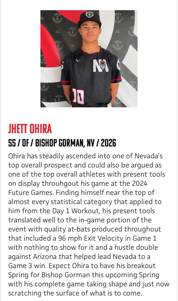 Thank you <a href="/PrepBaseballNV/">Prep Baseball Nevada</a> and <a href="/B_HarrisonPBR/">Brett Harrison</a> for the great write up!  Had a great time with this team <a href="/LakePointSports/">LakePoint Sports</a> for the <a href="/prepbaseball/">Prep Baseball</a> Futures Games 2024