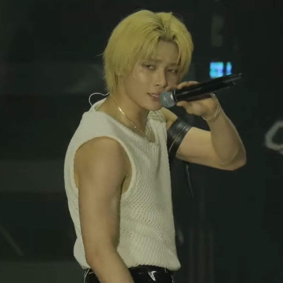 I.N of Stray Kids performs at Lollapalooza.