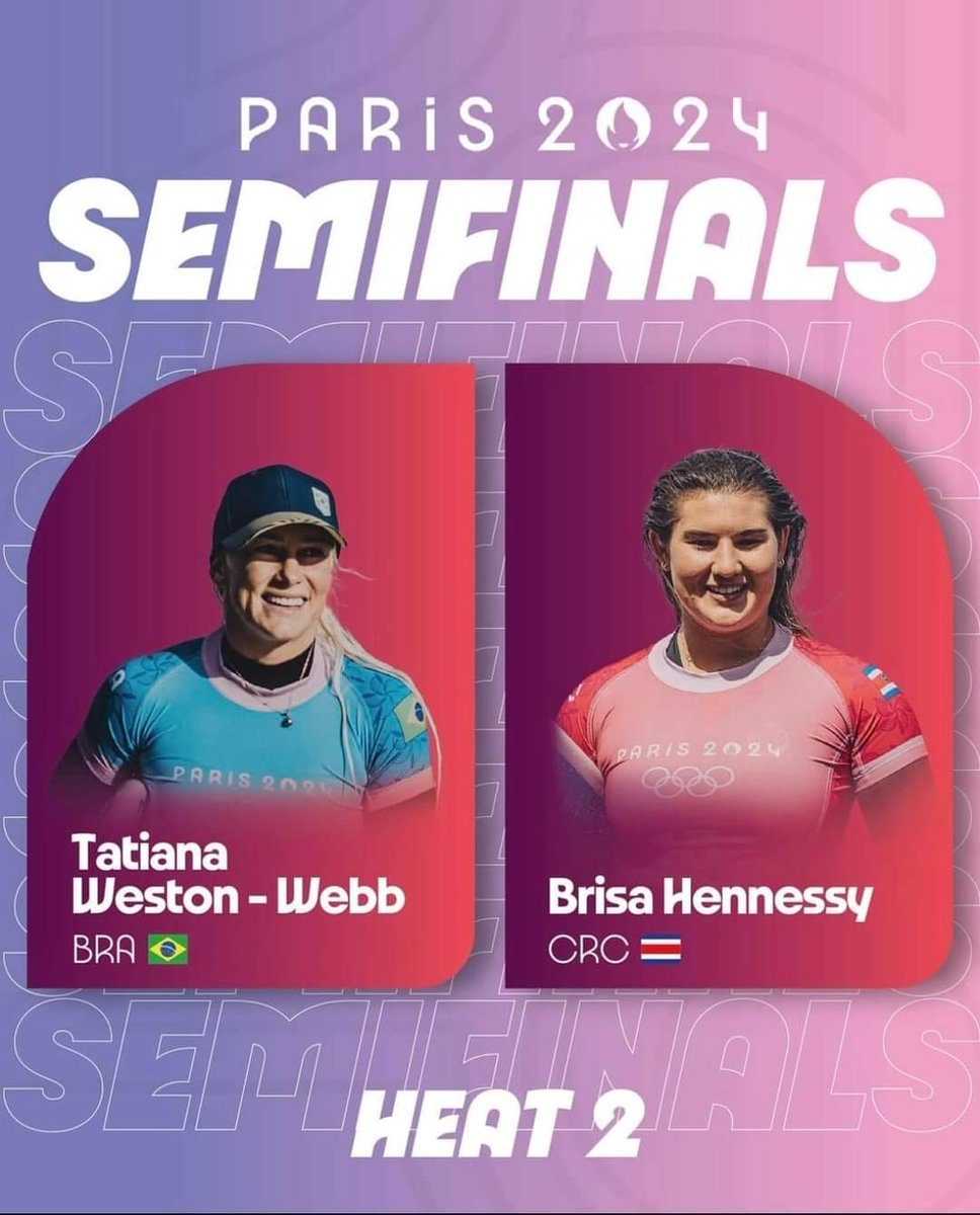 Brisahennessy's tweet photo. 🔴 Este sábado 3 de agosto compite Brisa Hennessy en las semifinales de los Juegos Olímpicos 2024.

¡Suerte a nuestra atleta! 🇨🇷

#PuraVidaEnParís #Surf #BrisaHennessy #JuegosOlímpicos #Paris2024Olympic #PARIS2024 https://t.co/Q4UhIquO4M