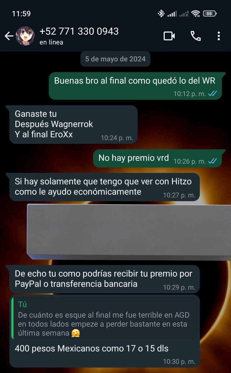 507Afellay's tweet photo. @GamerGarduno @OlimposEsports A mí me deben o debían el WR de mayo y solo me dieron vueltas con el pago disque que no me preocupara y hasta el día de hoy no me pagan sean serio pa eso se comprometen a pagar WR @OlimposEsports @_Thoka_Yatogami https://t.co/wKP2LJXX5r