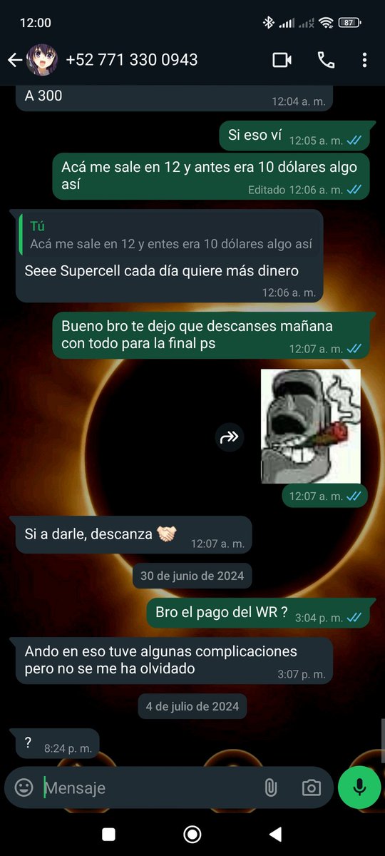 507Afellay's tweet photo. @GamerGarduno @OlimposEsports A mí me deben o debían el WR de mayo y solo me dieron vueltas con el pago disque que no me preocupara y hasta el día de hoy no me pagan sean serio pa eso se comprometen a pagar WR @OlimposEsports @_Thoka_Yatogami https://t.co/wKP2LJXX5r