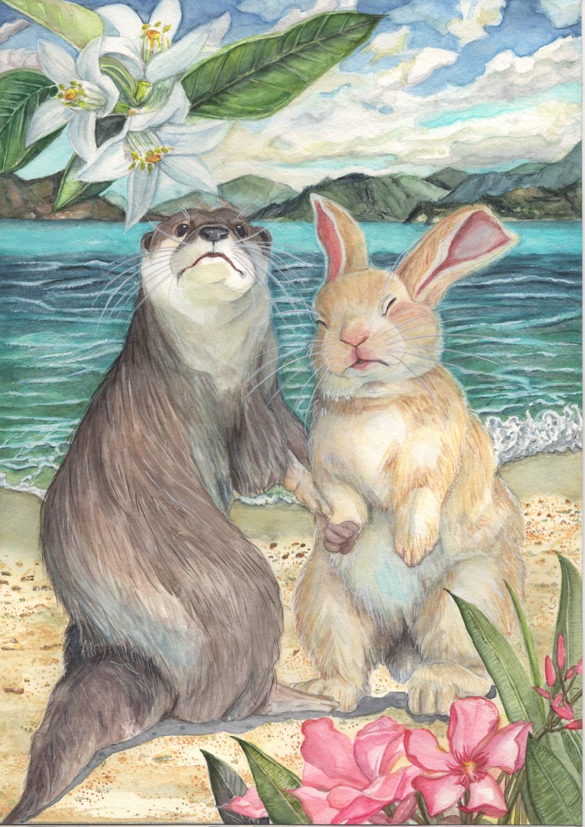#私はこういう絵描きです見た絵描き全員参加 

角・羽のついた何か・動物を描いたりファンアート描いたりな灰汁の濃い絵描きです。よろしくお願いします🦥 