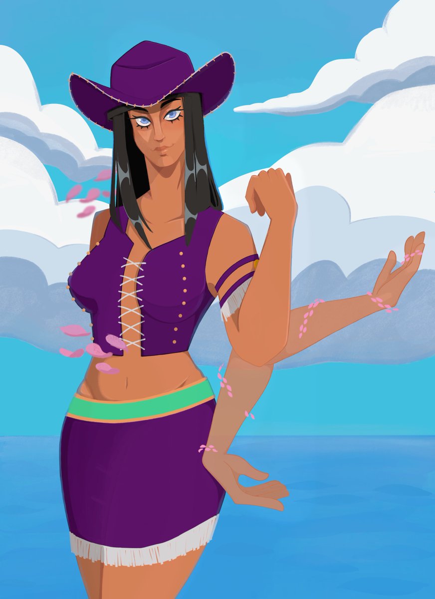 maxpilgrim_art's tweet photo. hi! new here! a fan art of robin that i did a while ago and wanted to share! (I miss her pre time skip colors ;;)
#ONEPIECE #nicorobin https://t.co/V5N0PRo1PP