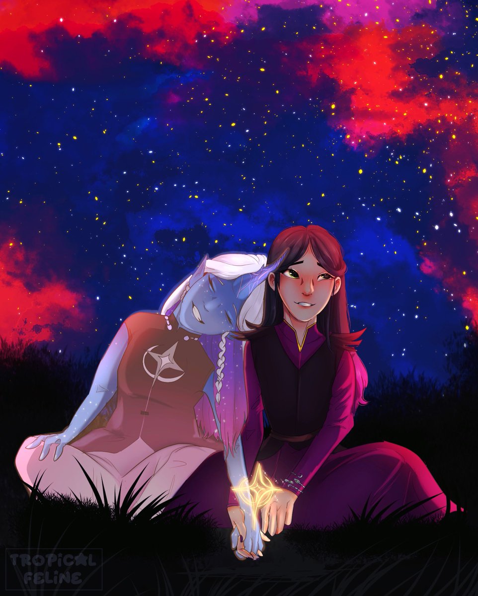 tropical_feline's tweet photo. “Oh you think that I’m gone cause I left… 
But I’m in breeze 
I’m in the trees 
My footsteps on the ground …
You’ll see my face in every place, but you can’t catch me now ✨🌌”

#tdpart #tdpclaudia #tdpleola #TheDragonPrince #tdps6 #ContinueTheSaga #GiveUsTheSaga https://t.co/HRlnfQ1Kas