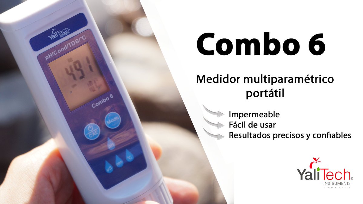 YaliTec's tweet image. 💧 En #YaliTech presentamos una variedad de equipos multiparámetros eficientes y precisos, livianos y resistentes como lo es el Combo 6.

Realiza tus consultas llamando al 📞 +56228988221 o escribiendo a 📧 ventas@yalitech.cl
#CuidemosElAgua #Agua #MediciónPortátil