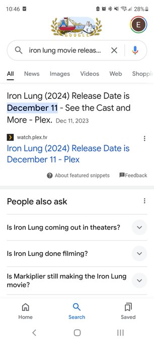 Why is it showing me something from 2023? Usually it shows me @markiplier 's tweet or a reddit post https://t