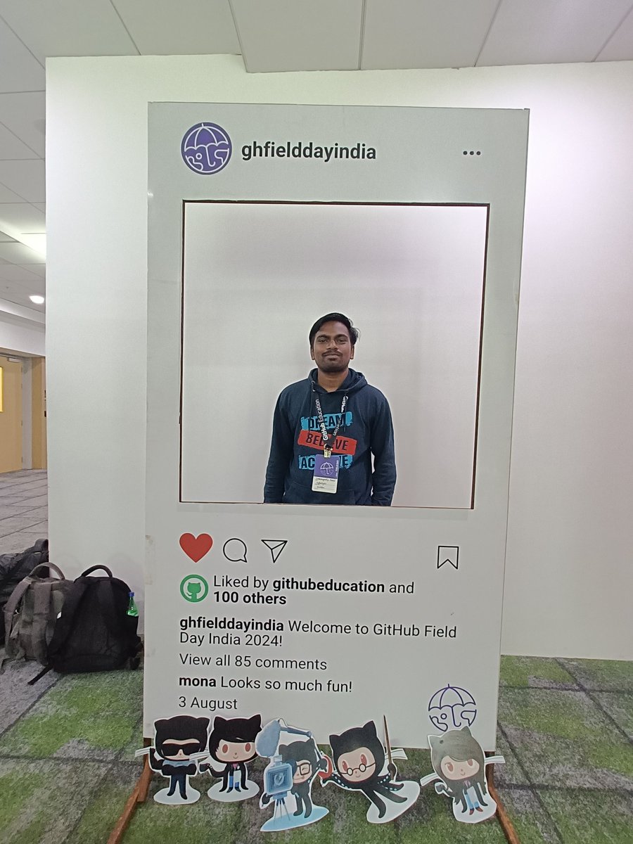 LaxdipPatel's tweet image. Good morning 👋 , I&apos;m Attending @GHFieldDayIndia
2024.
#GitHubFieldDayIndia
#GHFDIndia2024 
@GitHubEducation