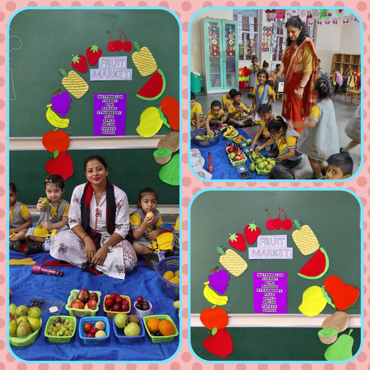 SpsMayurVihar's tweet image. &apos;Nurturing Young Minds Through the Joy of Fresh Fruits.&apos; #ECD #funwithlearning #SalwanPublicSchool #MayurVihar #learningengagements #exploringwithlittleones #inspiringkids #growingtogether #healthyharvest #fruitfiesta