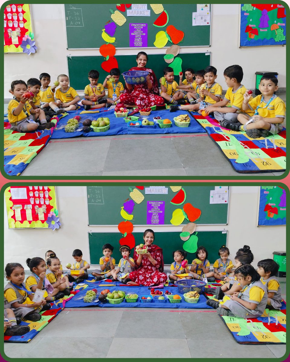 SpsMayurVihar's tweet image. &apos;Nurturing Young Minds Through the Joy of Fresh Fruits.&apos; #ECD #funwithlearning #SalwanPublicSchool #MayurVihar #learningengagements #exploringwithlittleones #inspiringkids #growingtogether #healthyharvest #fruitfiesta