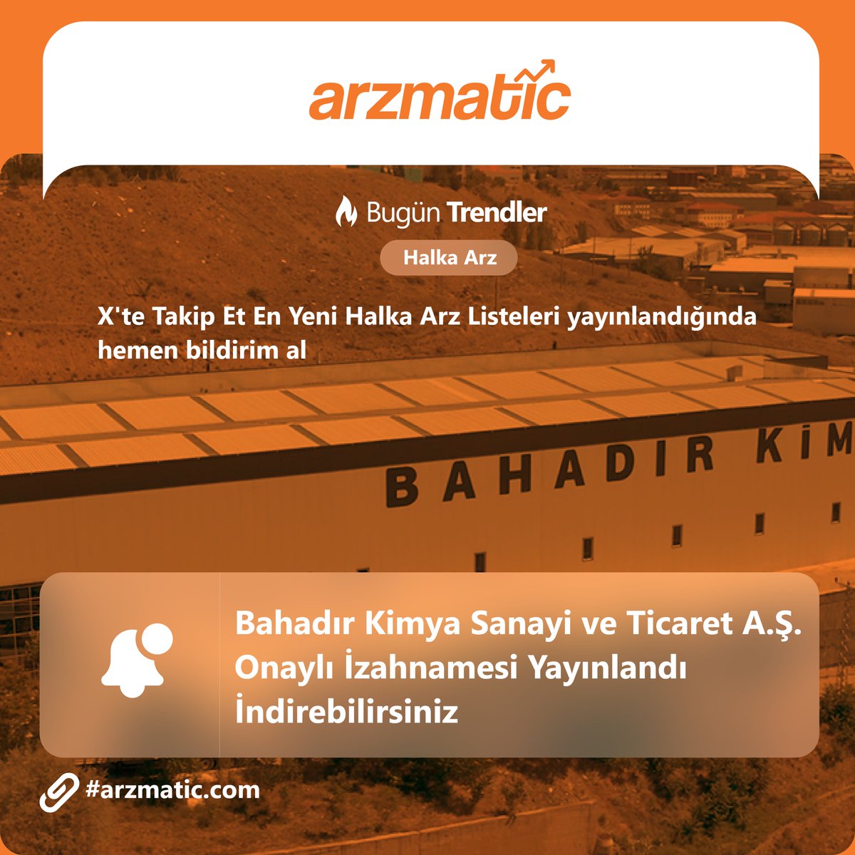 cancanacande's tweet photo. Bahadır Kimya Sanayi ve Ticaret A.Ş.
Onaylı İzahnamesi Yayınlandı
İndirebilirsiniz
İndir: https://t.co/Pgmbt465qb
#bhdr #bahadırkimya #hisse #halkaarz #bist #bist100 #BahadırKimya https://t.co/68wNptU0Z3