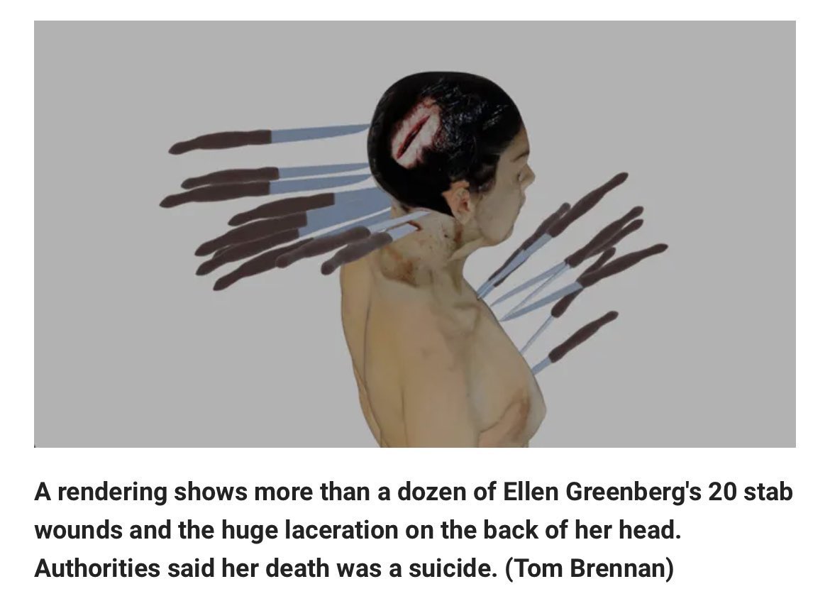 Oh geez, look at this graphic. Have you ever heard of someone committing suicide by stabbing themselves 20 times (two of which were postmortem)? It’s OK, neither has anyone else. If Harris picks Shapiro as VP, every voter will have this graphic burned into their brain by GOP ads.