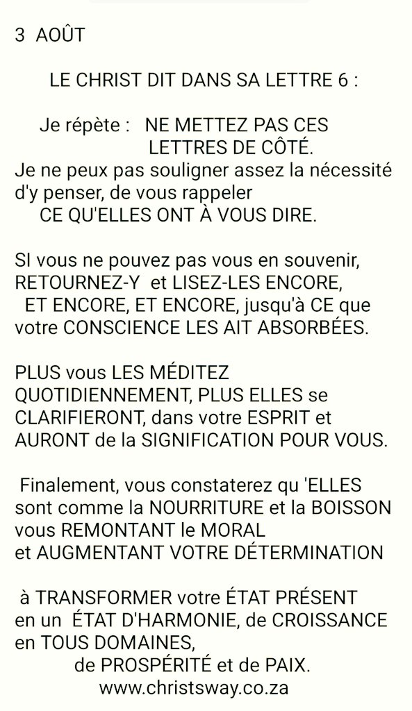 MaintenantEt's tweet photo. #LesLettresDuChrist
#Lettre6
#3Aout
#ConscienceChristique
#VoieChristique

Ces Lettres sont téléchargeables gratuitement sur https://t.co/HK6nmbRunu https://t.co/XSFYpRvx9E