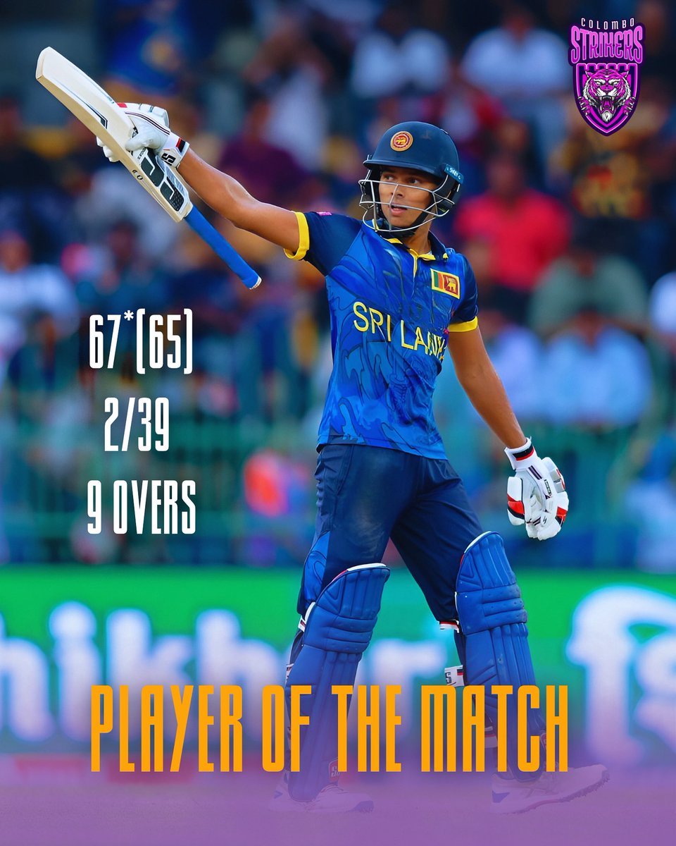 ColomboStrikers's tweet image. Showing his class against the best  @wellalage01 🔥💪

📸 - @OfficialSLC 

#ColomboStrikers #LPL #StrikeToConquer #TheBasnahiraBoys #HouseOfTigers #DunithWellalage #SLvsIND