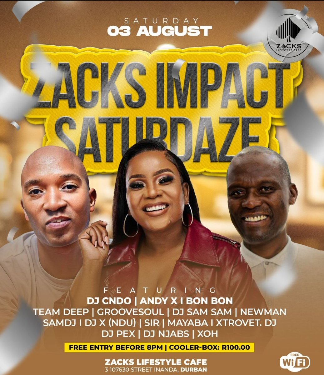 The Roxta <a href="/DjAndyX/">ANDY X ☥ 𓂀 𓁞𓁥𓁟</a> alongside <a href="/bonbonblessing/">Bonbon Blessing</a> and the 1st lady <a href="/dj_cndo/">IG: dj_cndo</a> out at Zacks Inanda Glebe