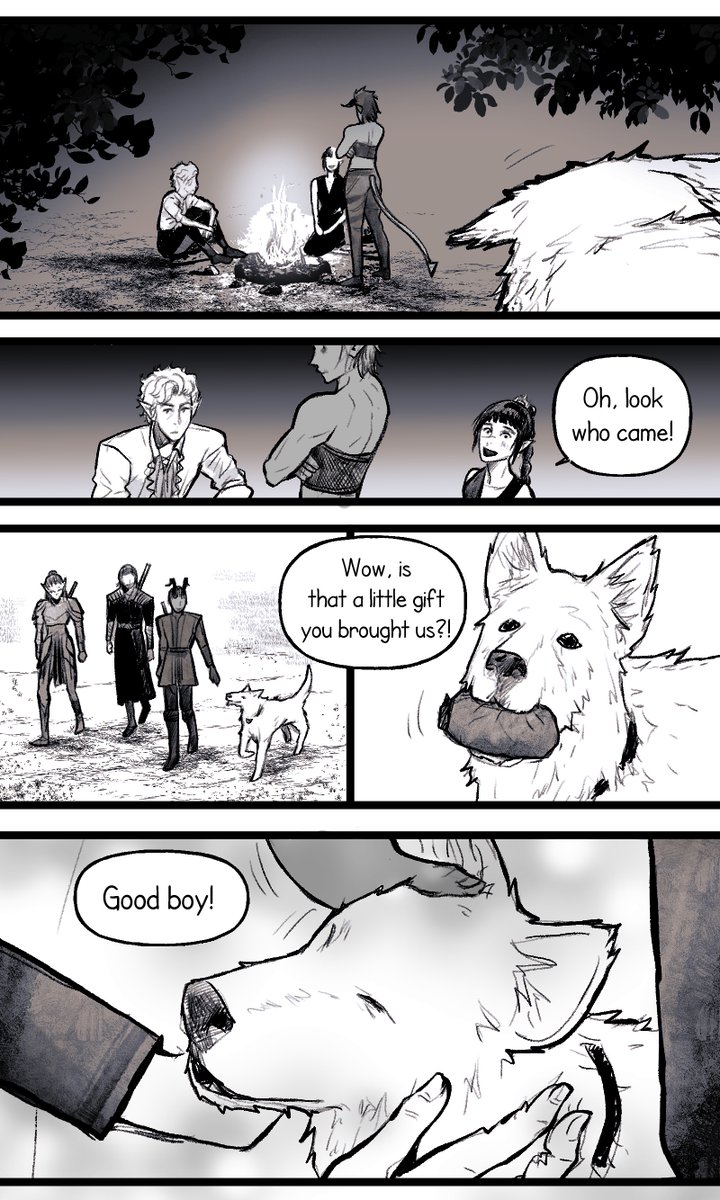 WellenKatze's tweet image. 1/4 Bestes Boy in all Faerûn - bg3 comic

This is my little contribution to celebrate the 1-year anniversary of Baldur's Gate 3's release.