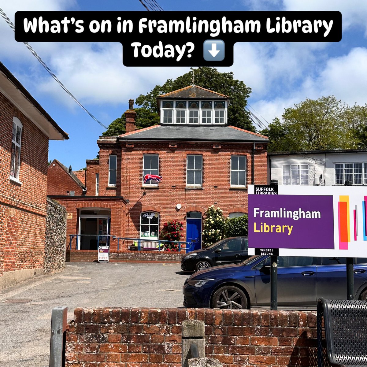 Today at Framlingham Library 

10-12 Reading Quest - it’s not too late to sign up and the Week 2 gifts are released today

10-12 PC Stefan Henriksen ’Street Meet’

10:30 Charlie the PAT dog is in to listen to readers (as long as it’s not too hot)

2:00 Code and Catch up