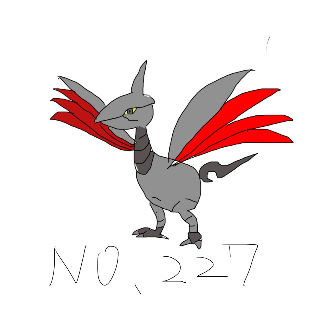 samuraiking1215's tweet photo. 毎日ポケモンお絵描きチャレンジ
7日目
俺こいつあまり好きじゃなかった
図鑑No.227
#ポケモン
#お絵描き
#エアームド https://t.co/me6K5Wibrs