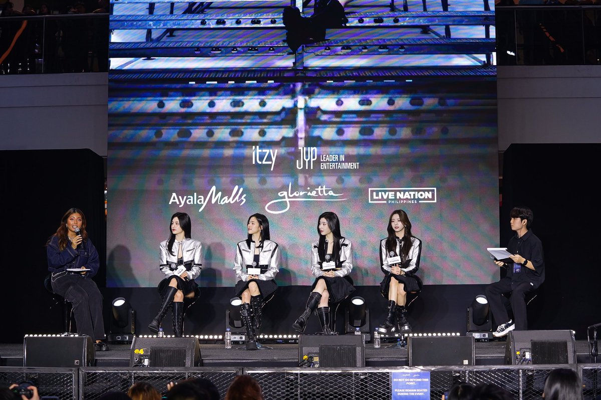 Yesterday’s ITZY Manila Press Event at Glorietta was a blast! Thank you, MIDZY, for your incredible energy and love 🫶🏼🌟

See you all tonight at the ITZY 2ND WORLD TOUR [BORN TO BE] MANILA at the SM Mall Of Asia Arena 😍 Show starts at 6PM.

#ITZY #MIDZY #ITZY_BORNTOBE